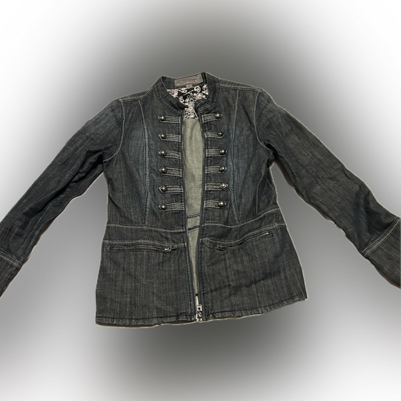 Lois Military Style Denim Jacket - Picture 1 of 5
